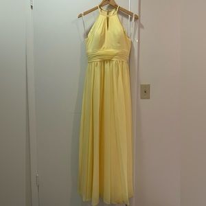 Azazie yellow bridesmaid dress